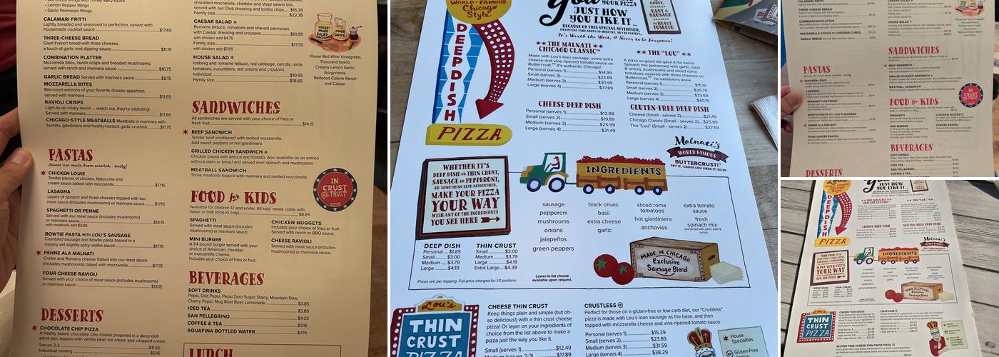 Lou Malnati's Pizzeria Menu