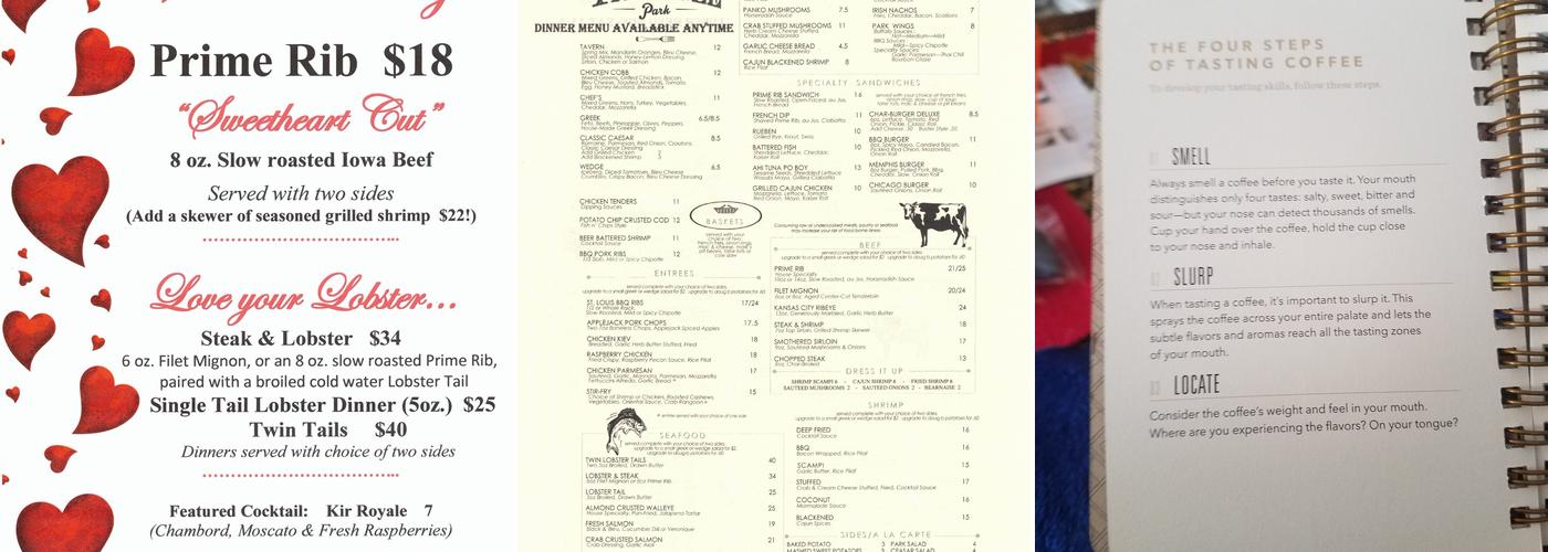 Triangle Park Bar & Grille Menu