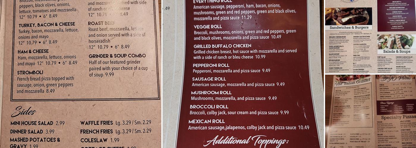 Laycoff's Tavern Menu