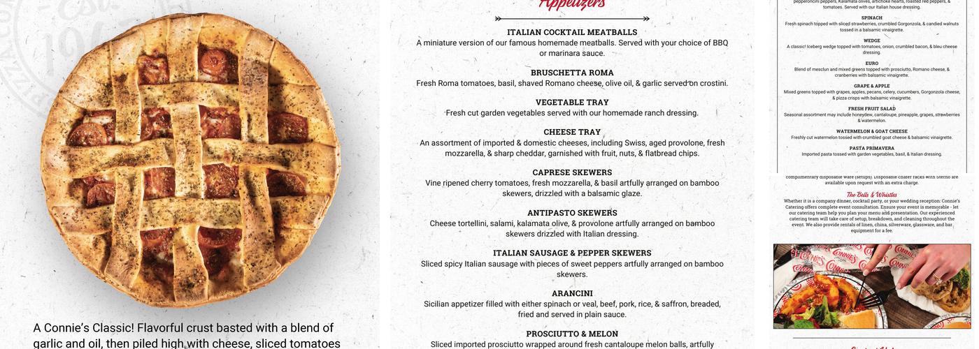 Connie's Pizza Menu