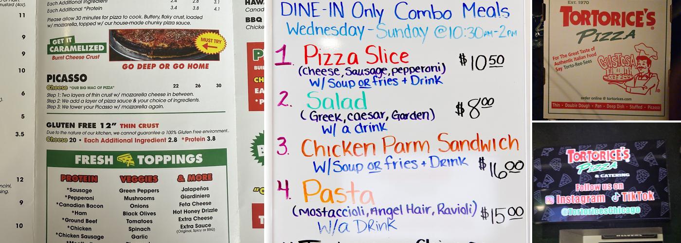 Tortorice's Pizza & Catering Menu