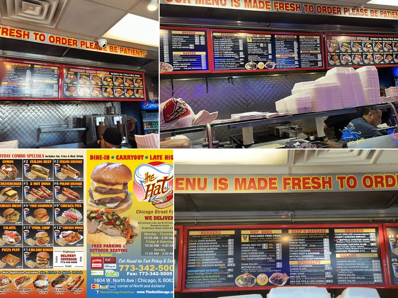 The Hat Chicago Menu