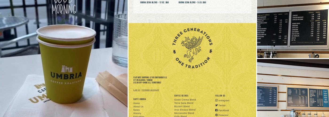 Caffe Umbria Menu