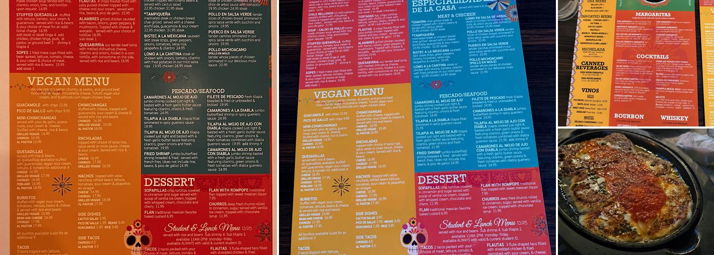La Cantina Menu