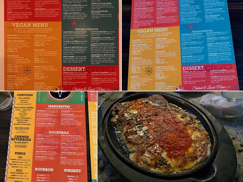 La Cantina Menu
