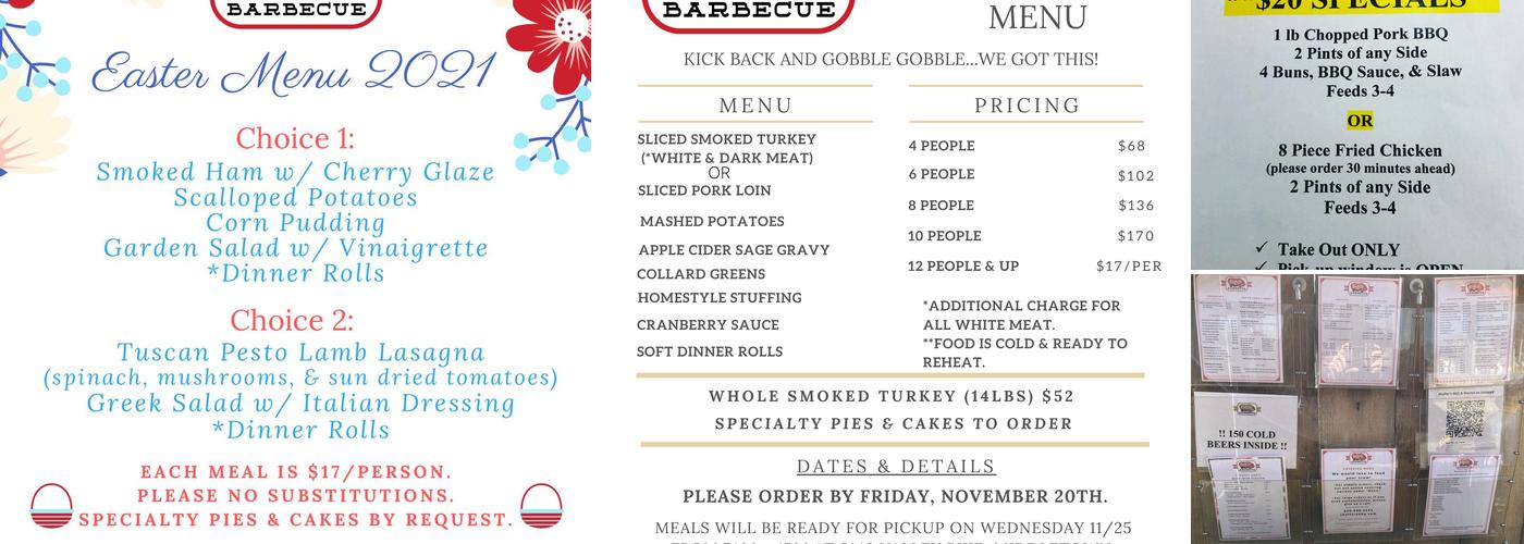 Shaffer's BBQ & Market Menu