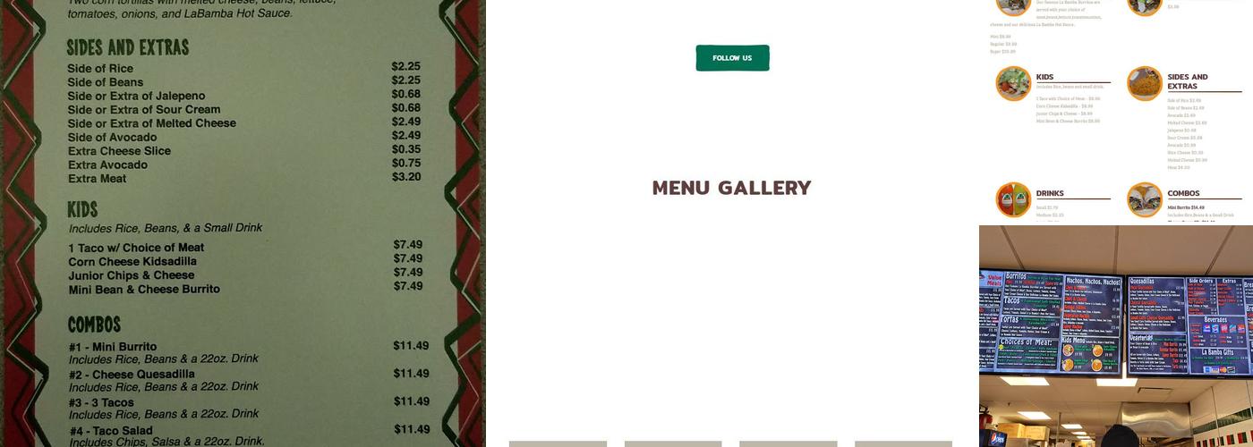 La Bamba Jalisco Menu