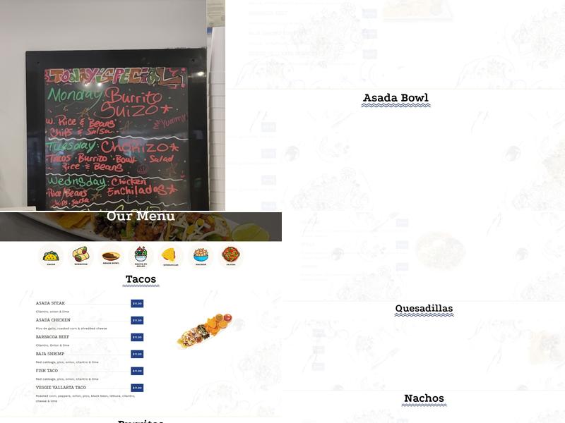 Asada Mexican Grill Menu