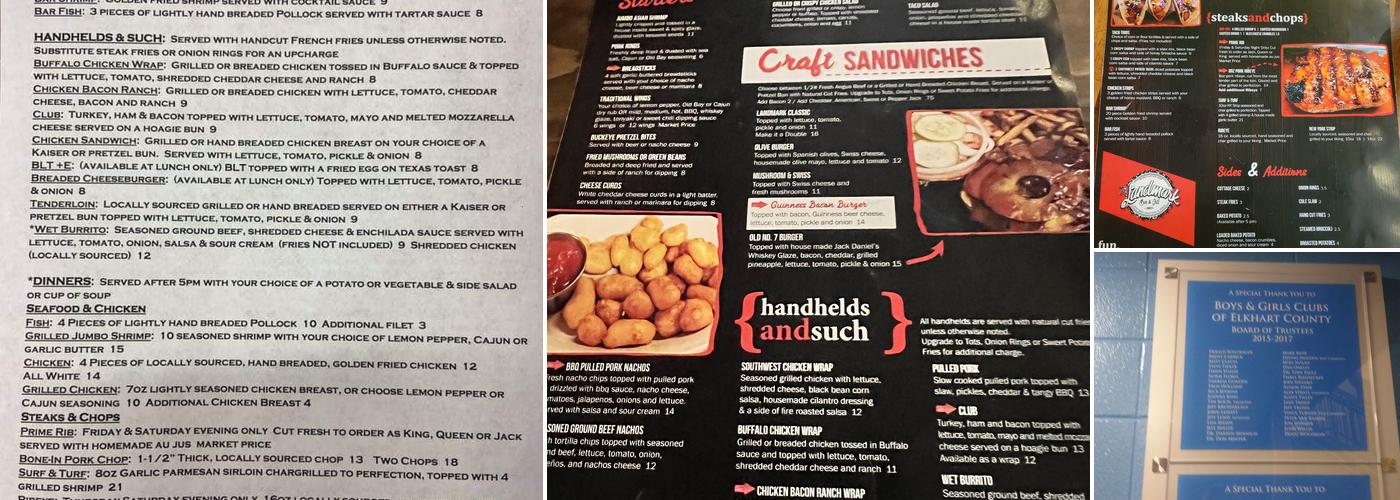 Landmark Bar & Grill Menu