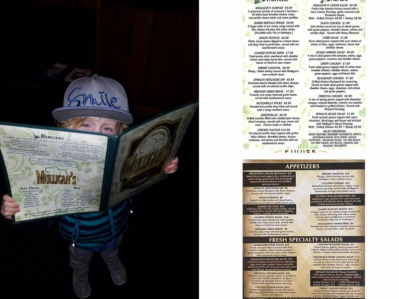 Mulligan's Restaurant & Pub Menu