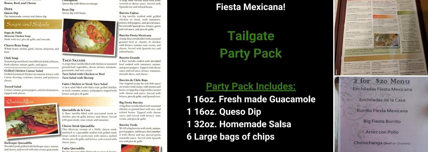 FIESTA MEXICANA Menu
