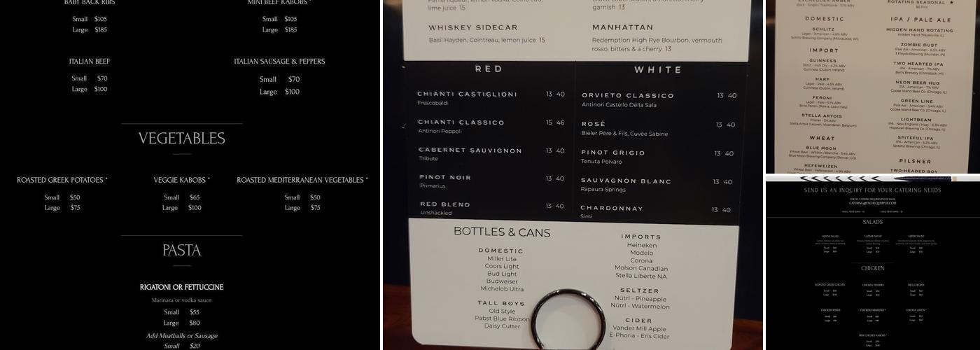 Exchequer Restaurant & Pub Menu