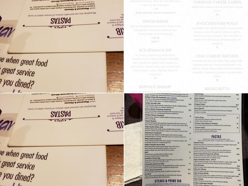 Franklin's Bistro Menu