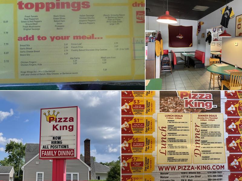 Pizza King Menu