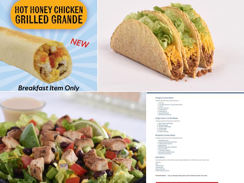 Amigos/Kings Classic Menu