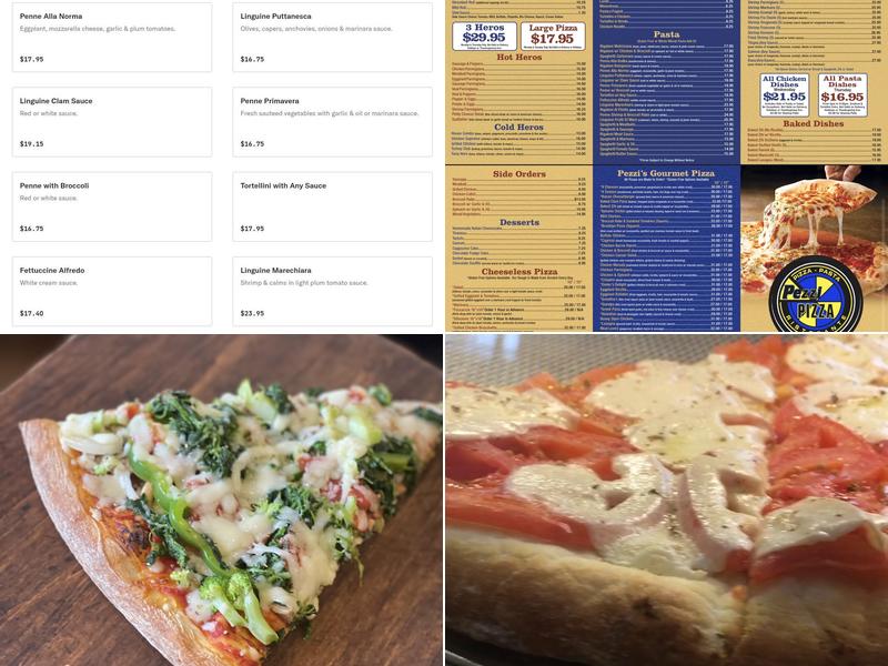 Pezzi Pizza Inc Menu