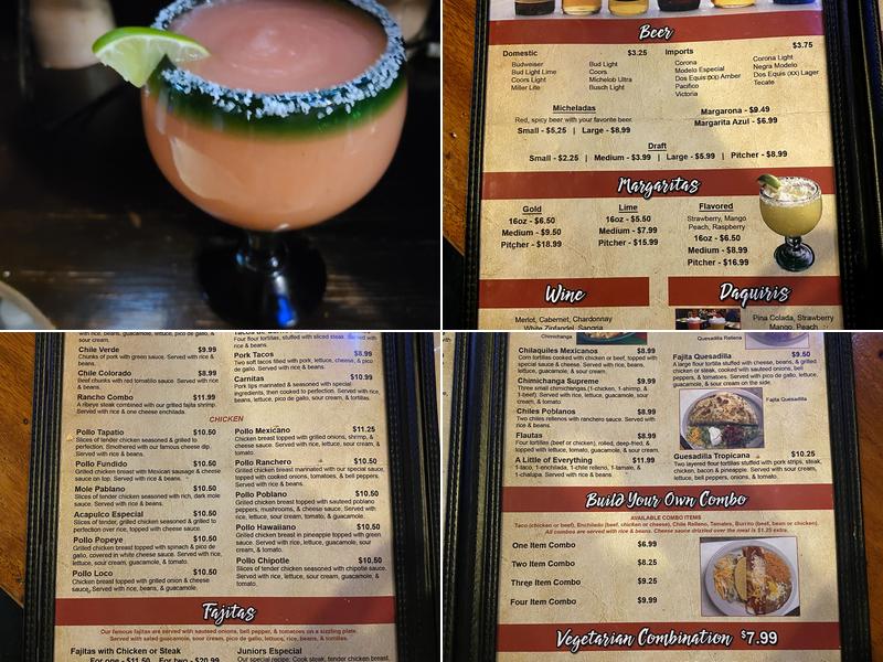 El Centenario Menu