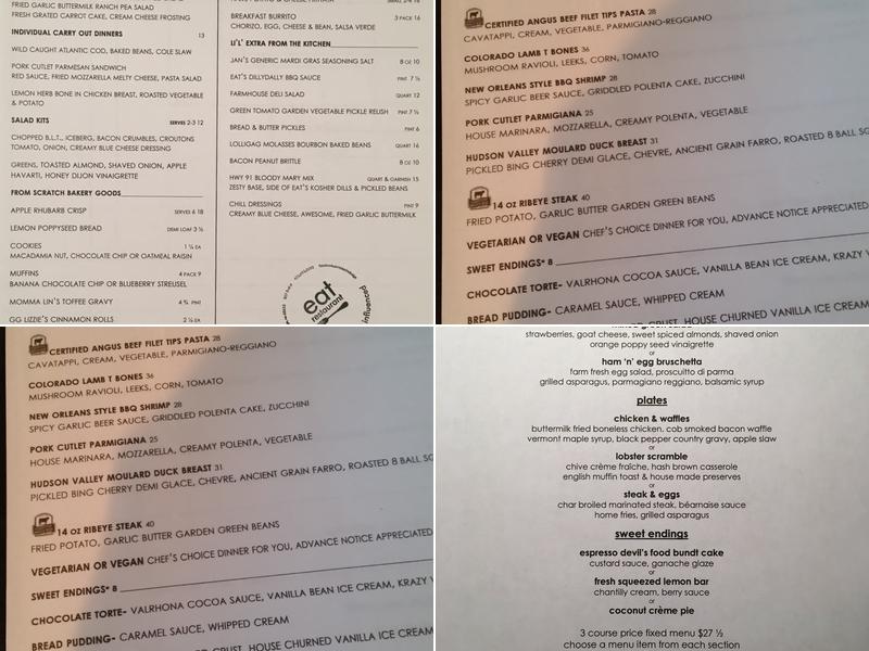 Eat Restaurant Menu