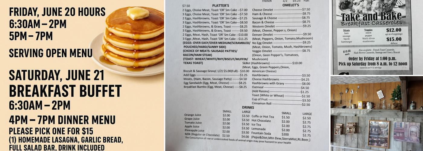 Corner Cafe Menu