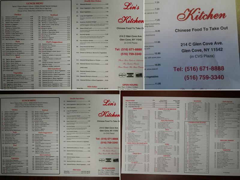 LIN 'S Menu