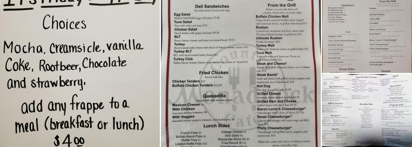 Monadnock Country Cafe Menu