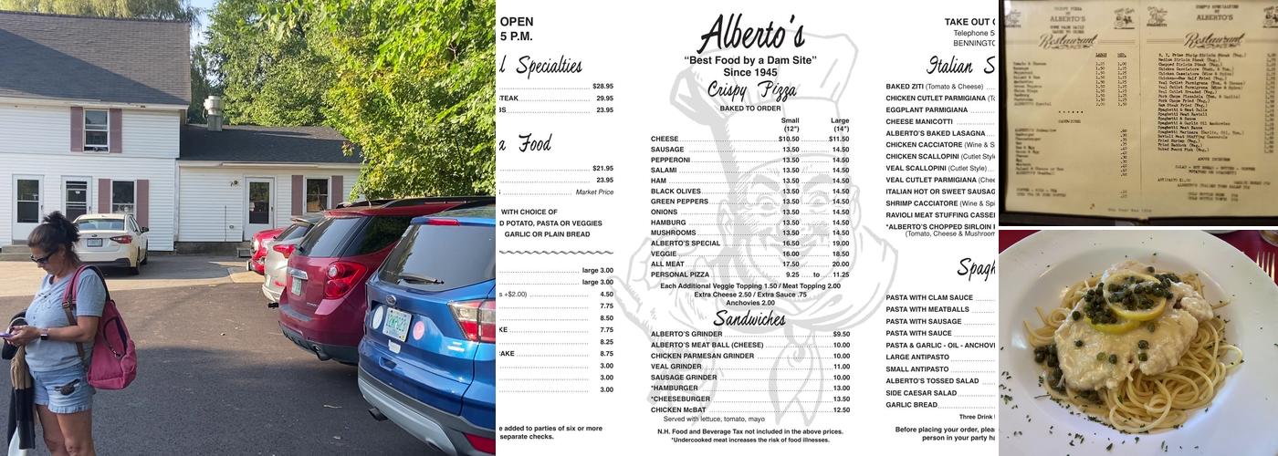 Alberto's Italian Restaurant Menu