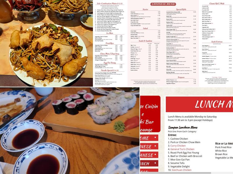 Sampan Menu