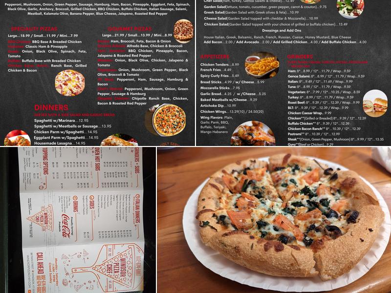 Pizza Chef Windsor Menu