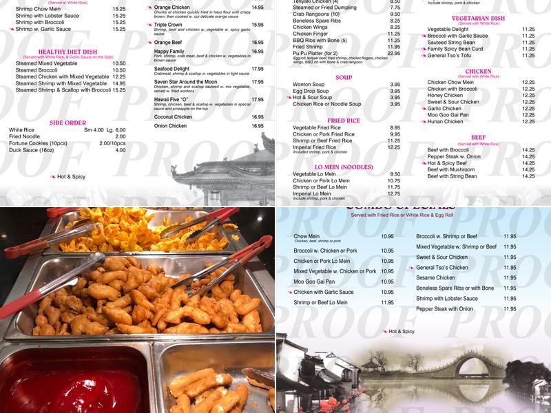 Imperial Buffet Menu