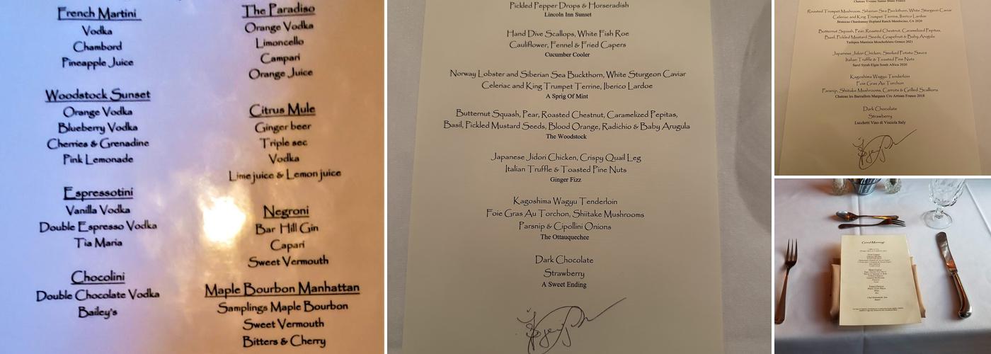 Lincoln Inn & Restaurant At The Covered Bridge Menu