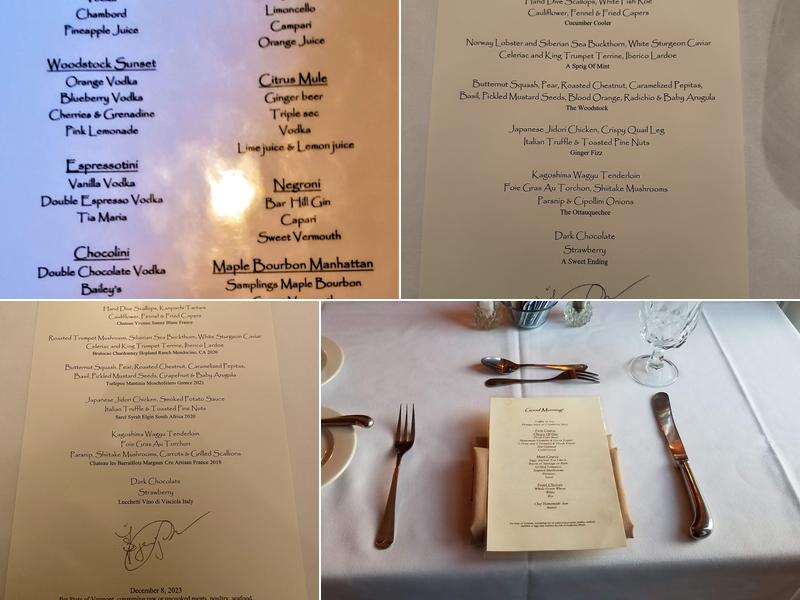 Lincoln Inn & Restaurant At The Covered Bridge Menu