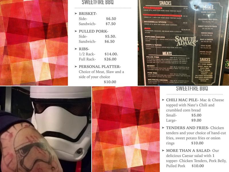 Sweet Fire BBQ Menu