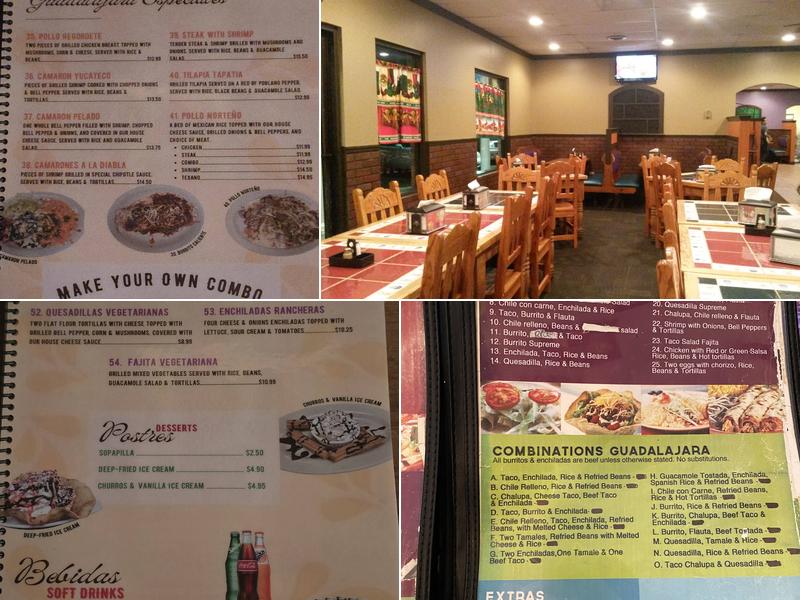 Guadalajara Jalisco Menu