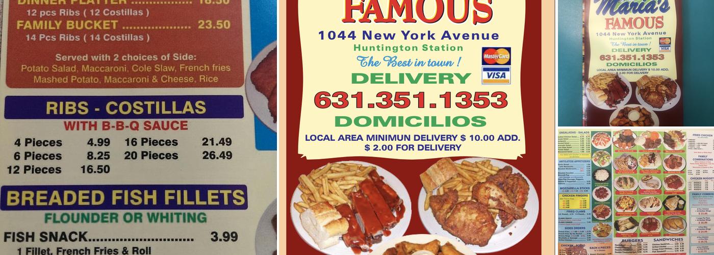 Maria's Pizza Chicken & Ribs, Hot Wings Menu