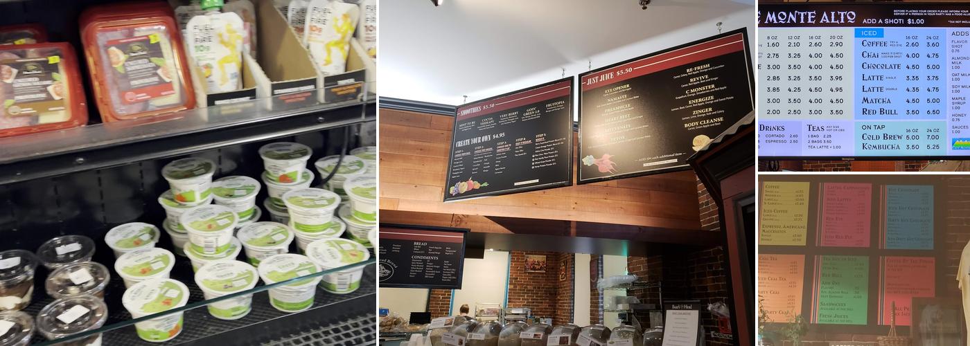 Cafe Monte Alto Menu