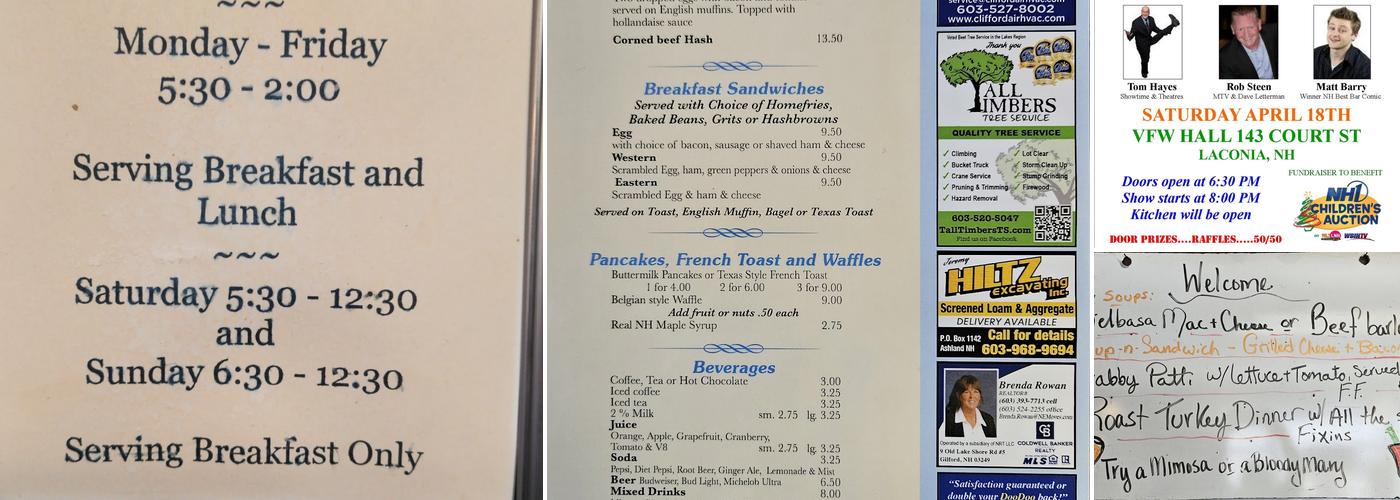 Cafe Dejavu Menu