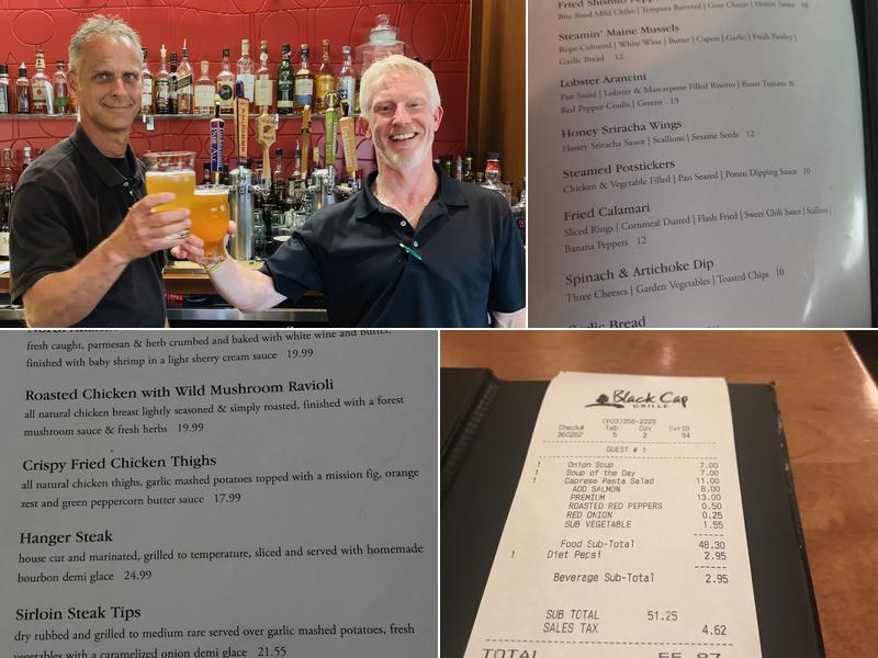 Black Cap Grille Menu