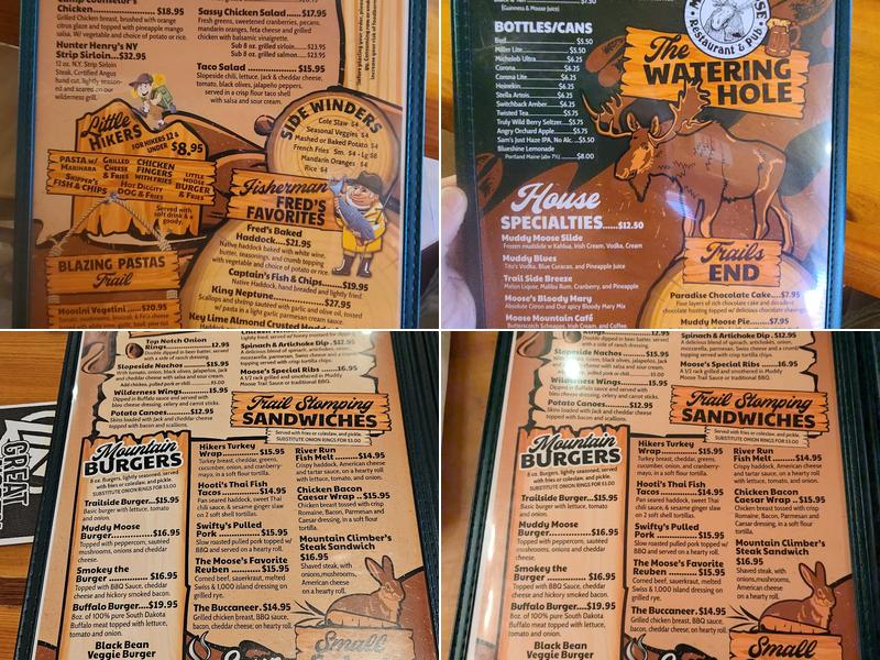 Muddy Moose Restaurant & Pub Menu