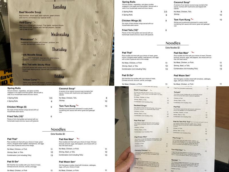 Blue Pacific at Hoover Food Mart Menu