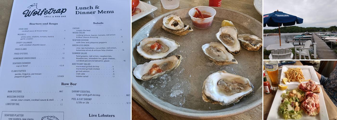 Wolfetrap Grill & Rawbar Menu
