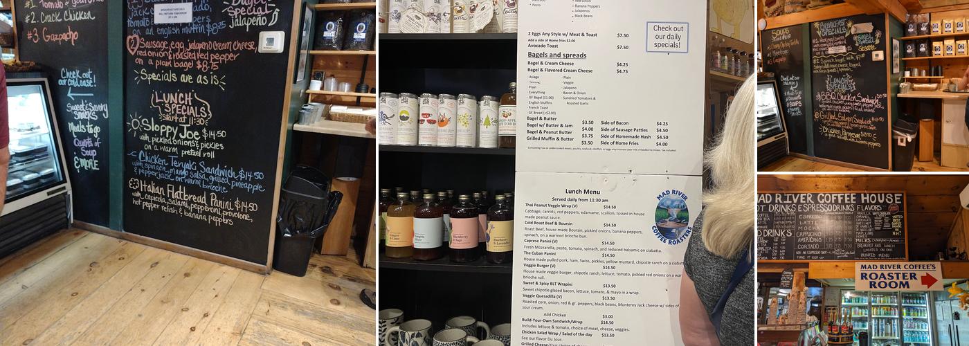 Mad River Coffee House Menu