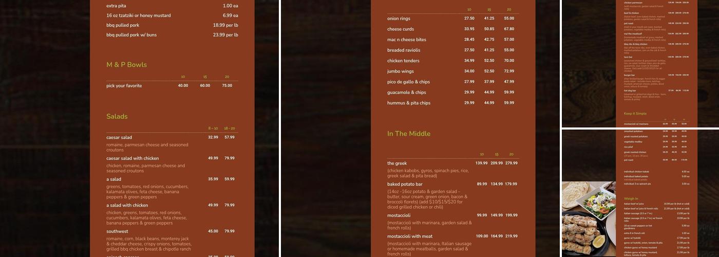Meat & Potato Eatery-McHenry Menu