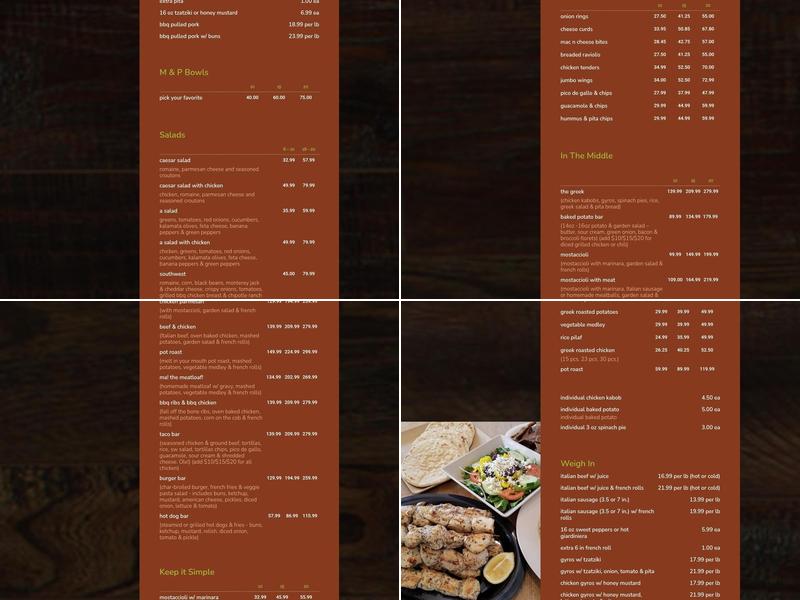 Meat & Potato Eatery-McHenry Menu