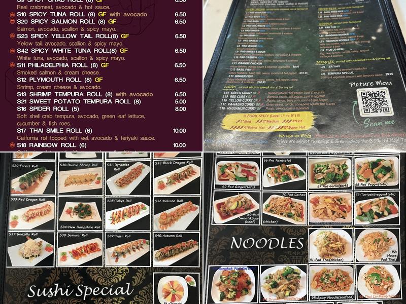 Thai Smile Menu