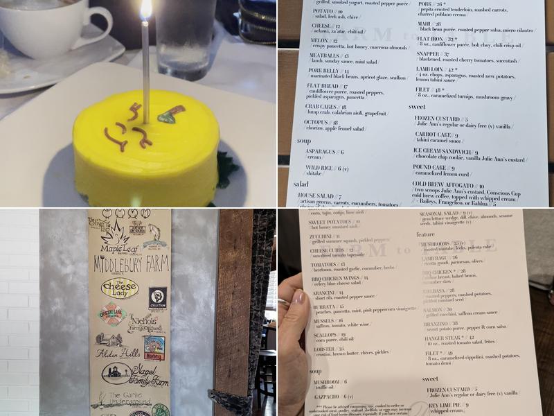 1776 Restaurant Menu