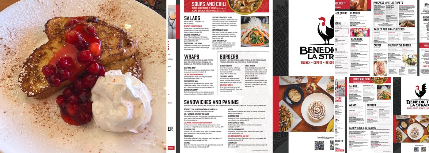 Benedict's La Strata Menu