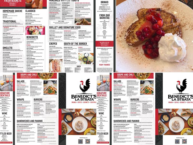 Benedict's La Strata Menu