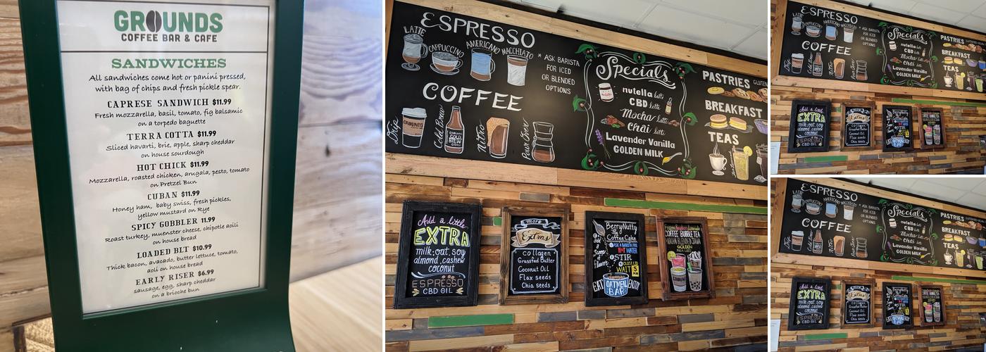 Grounds Coffee Bar Menu