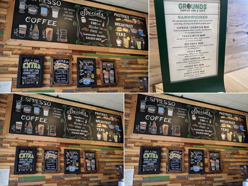Grounds Coffee Bar Menu
