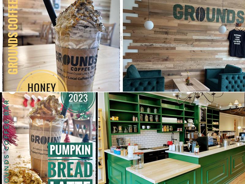Grounds Coffee Bar 89 N Williams St, Crystal Lake